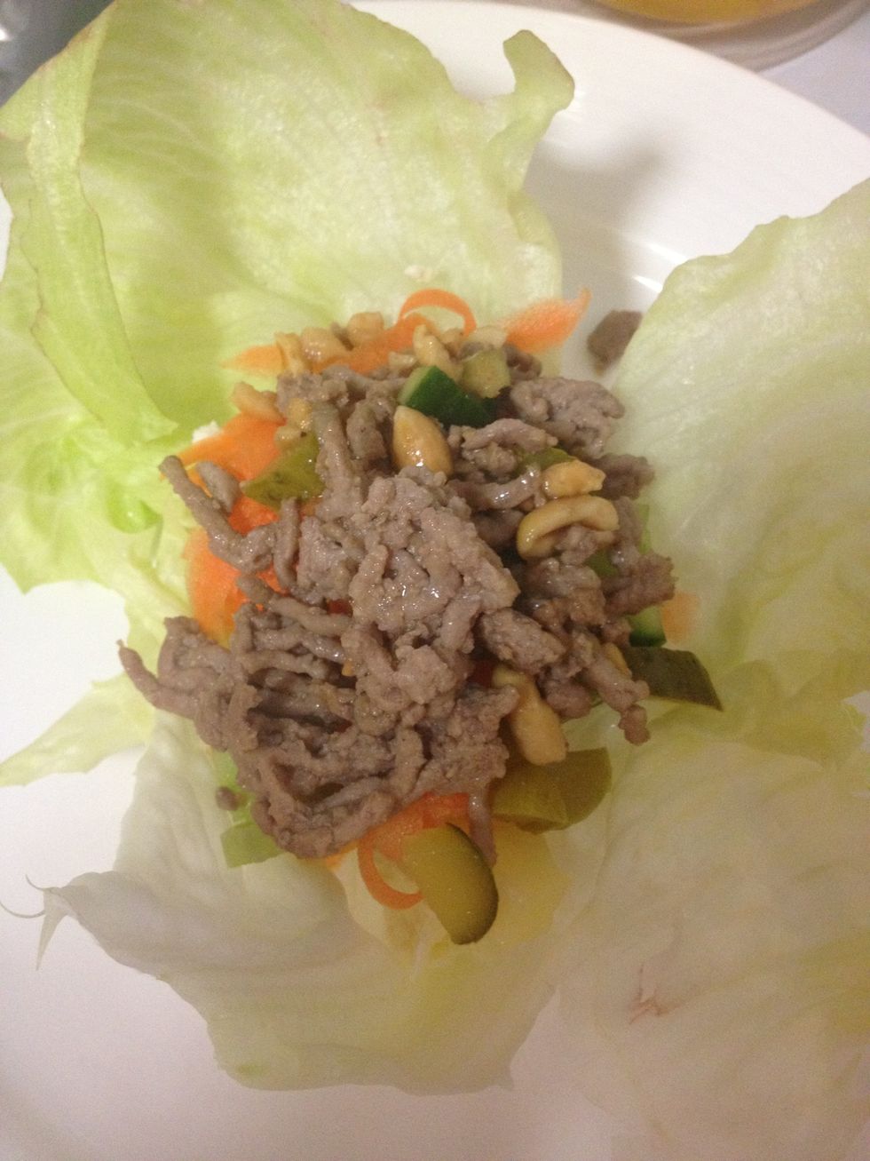 And finally add the mince mix