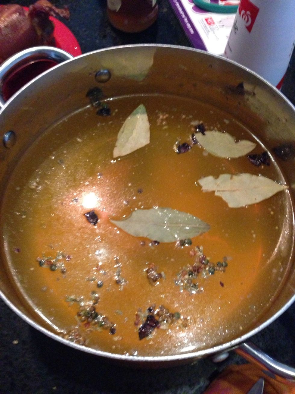 And finally some bay leafs mix it all together