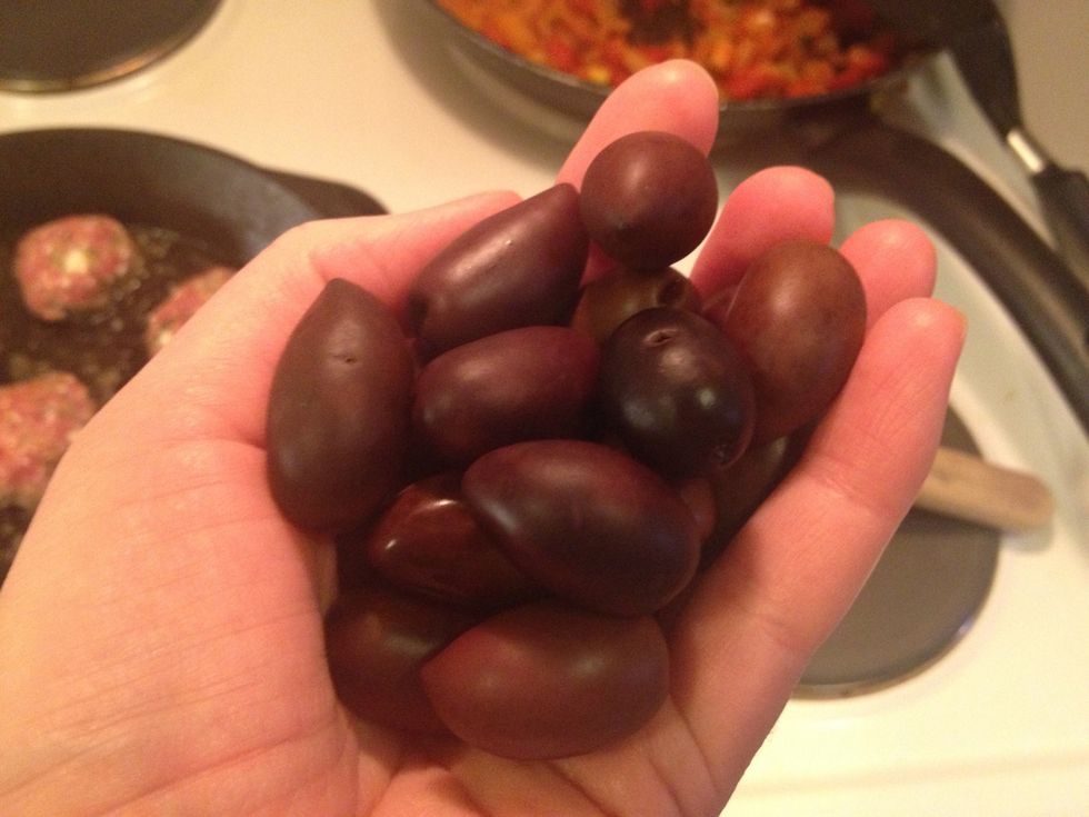 And finally the olives.