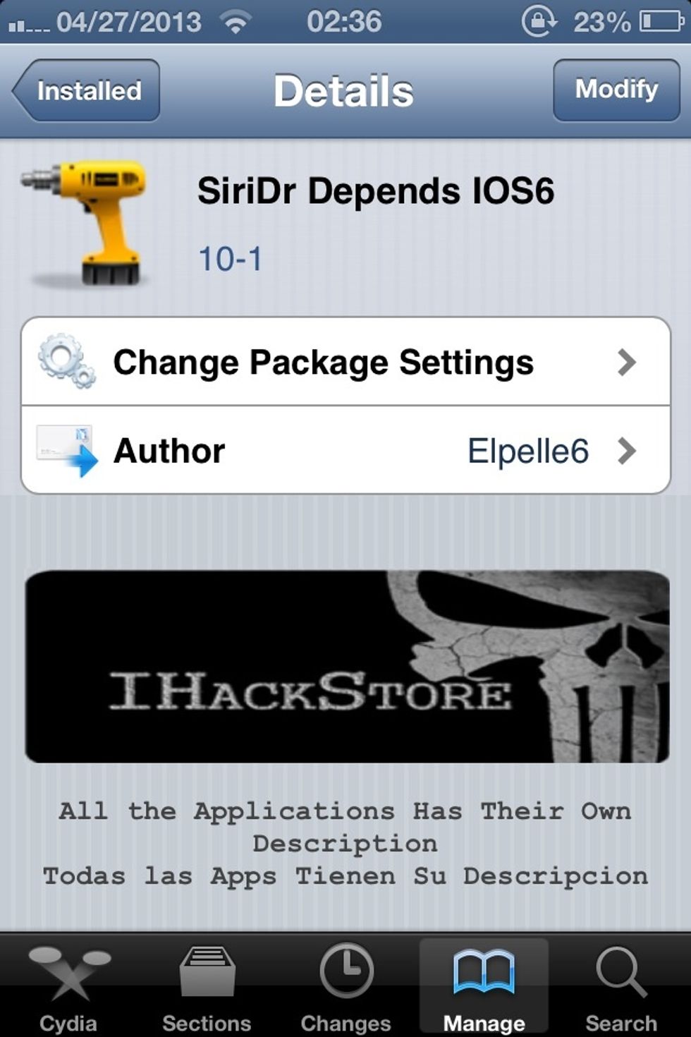 And finally this tweak