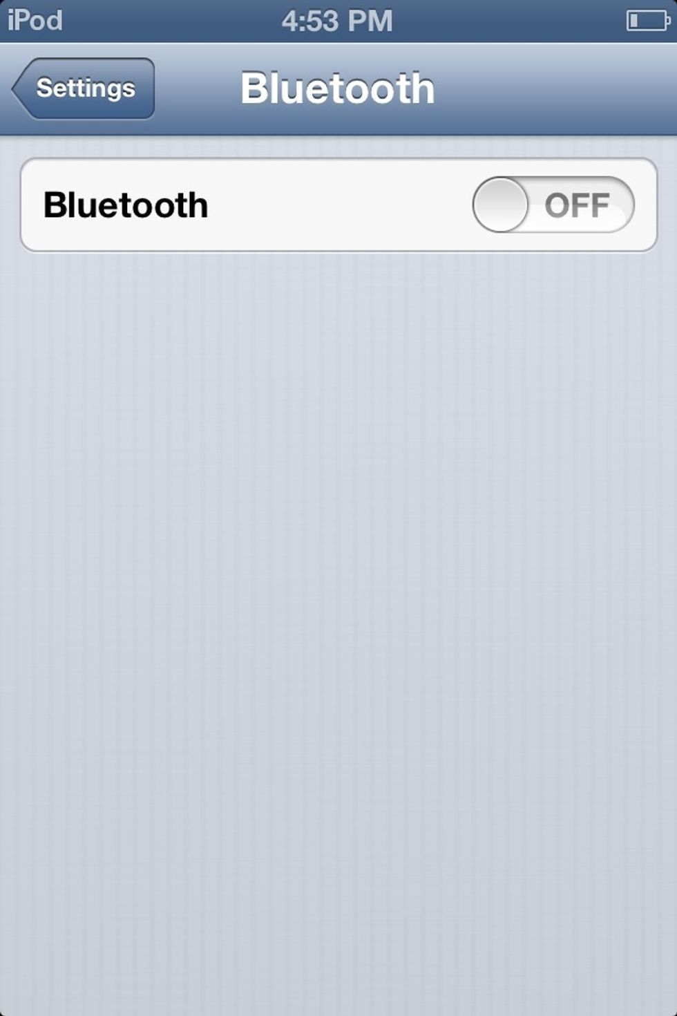 And finally turn off Bluetooth