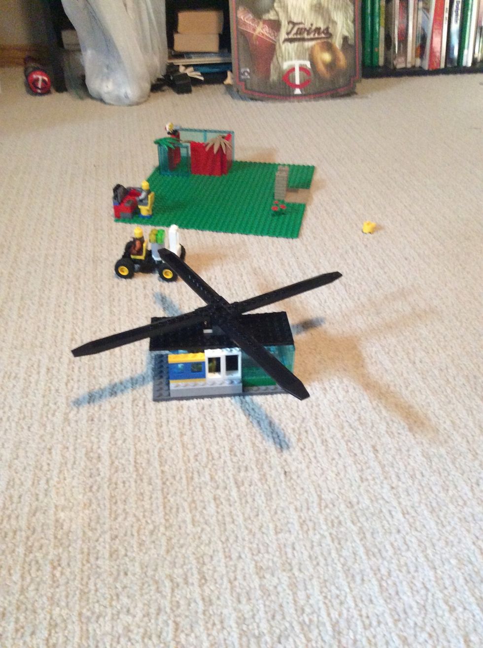 And finish the helicopter