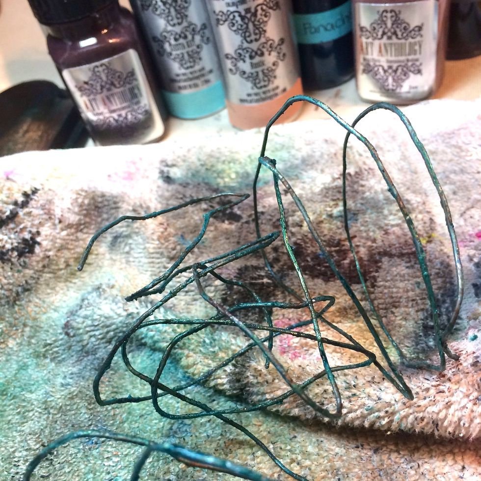 And, finished it off with splatters of Midnight Minx.