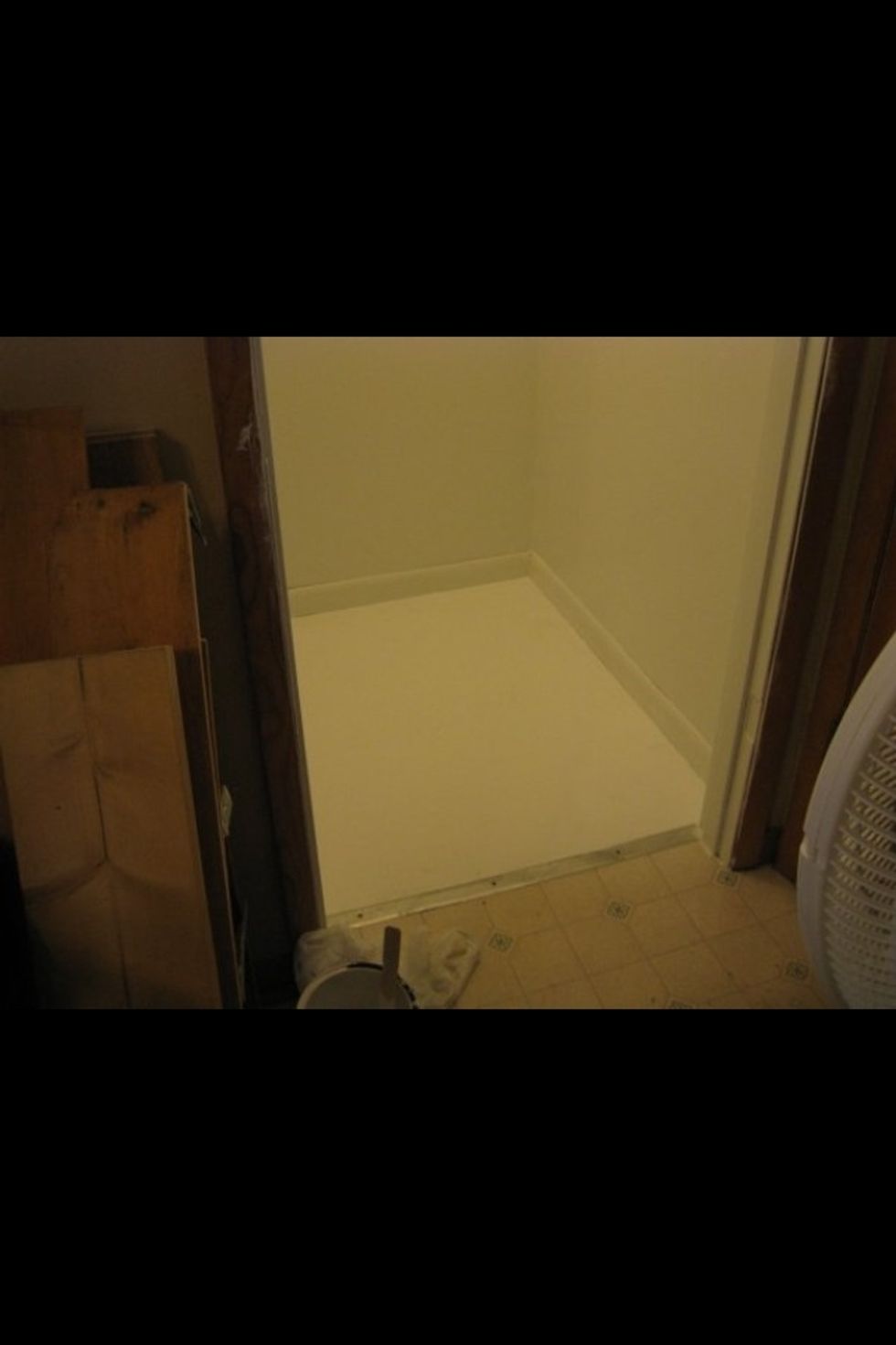 ..and first coat of paint..