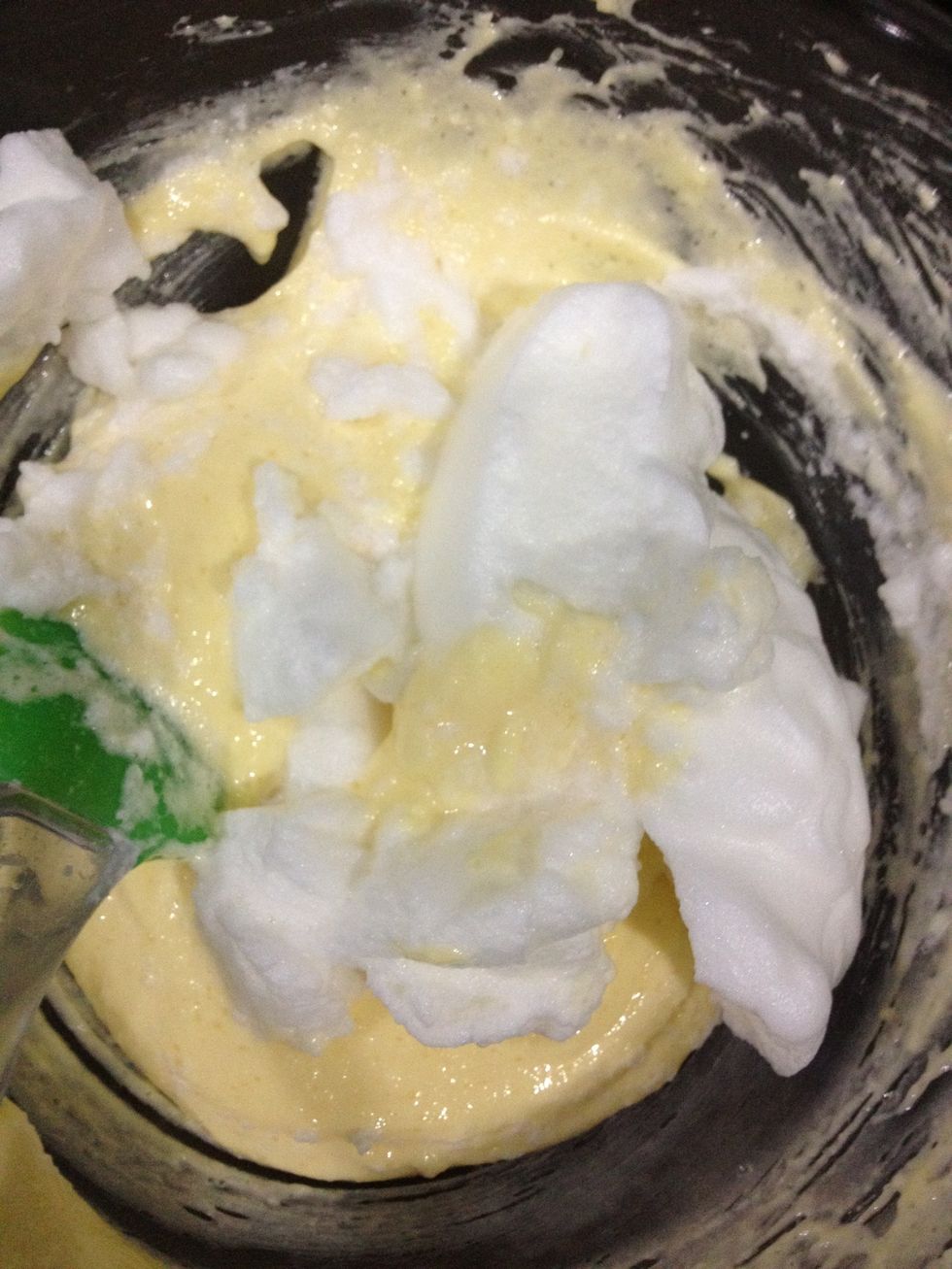 And fold in stiff egg whites.