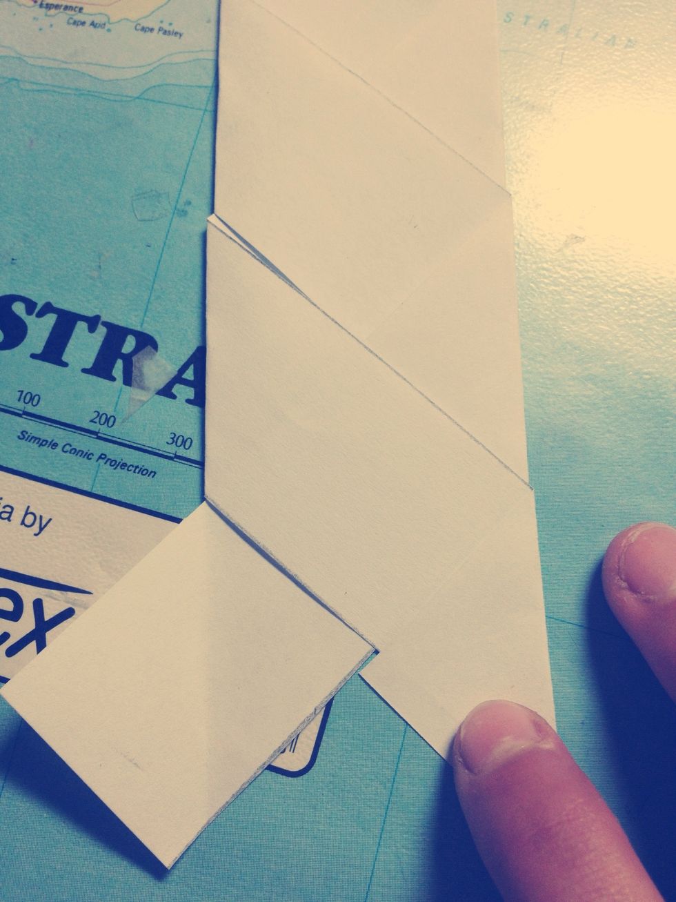 And fold it in at a right angle.