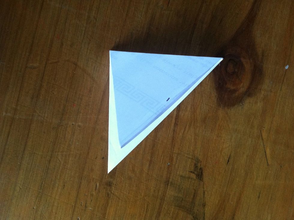 And fold it in half again
