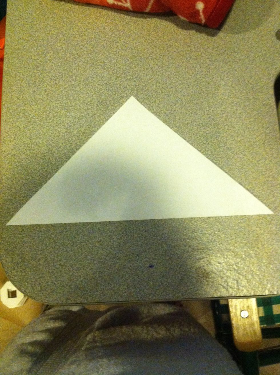 And fold it in half DIAGONALLY.