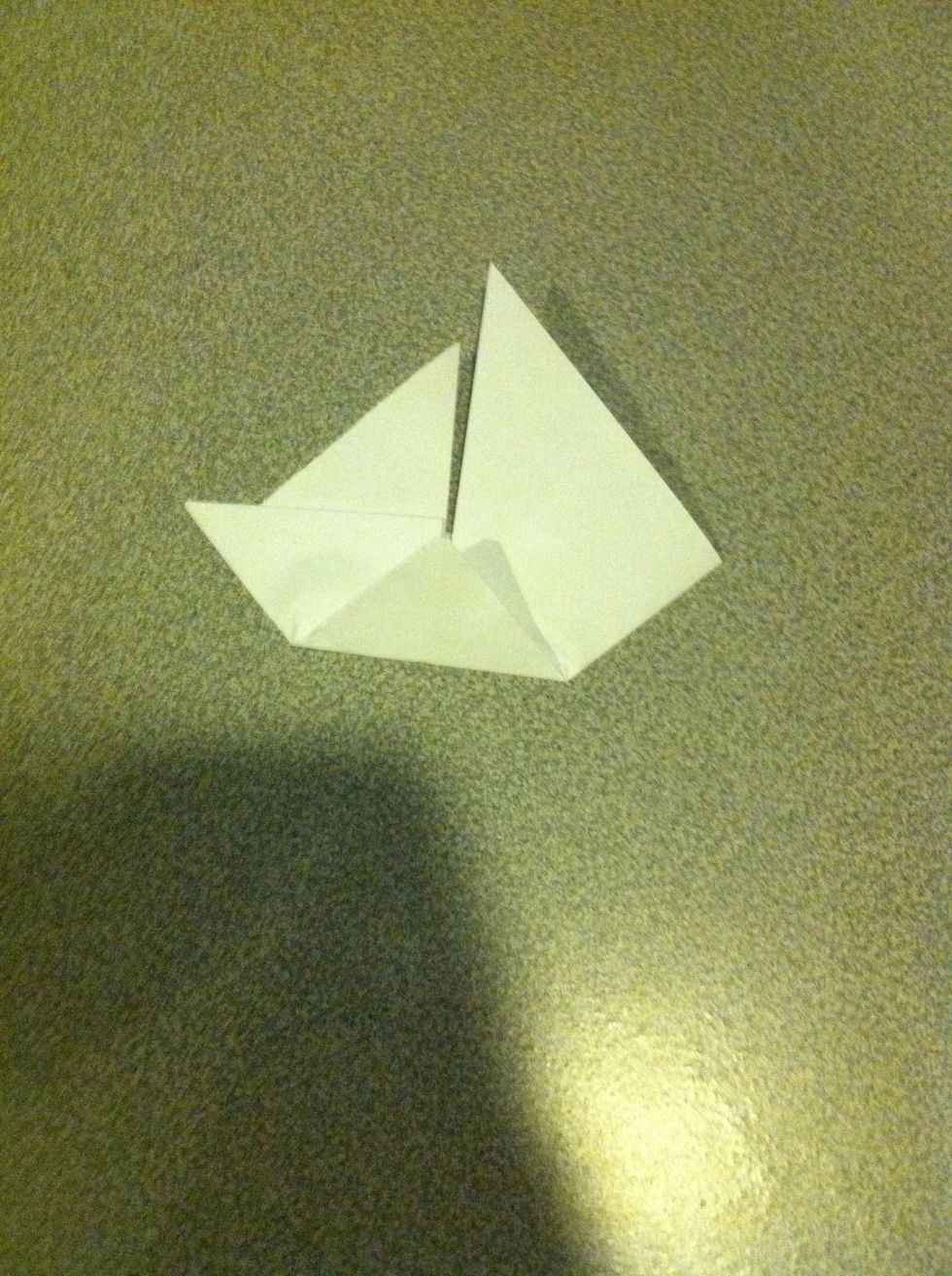 And fold the bottom corner up.