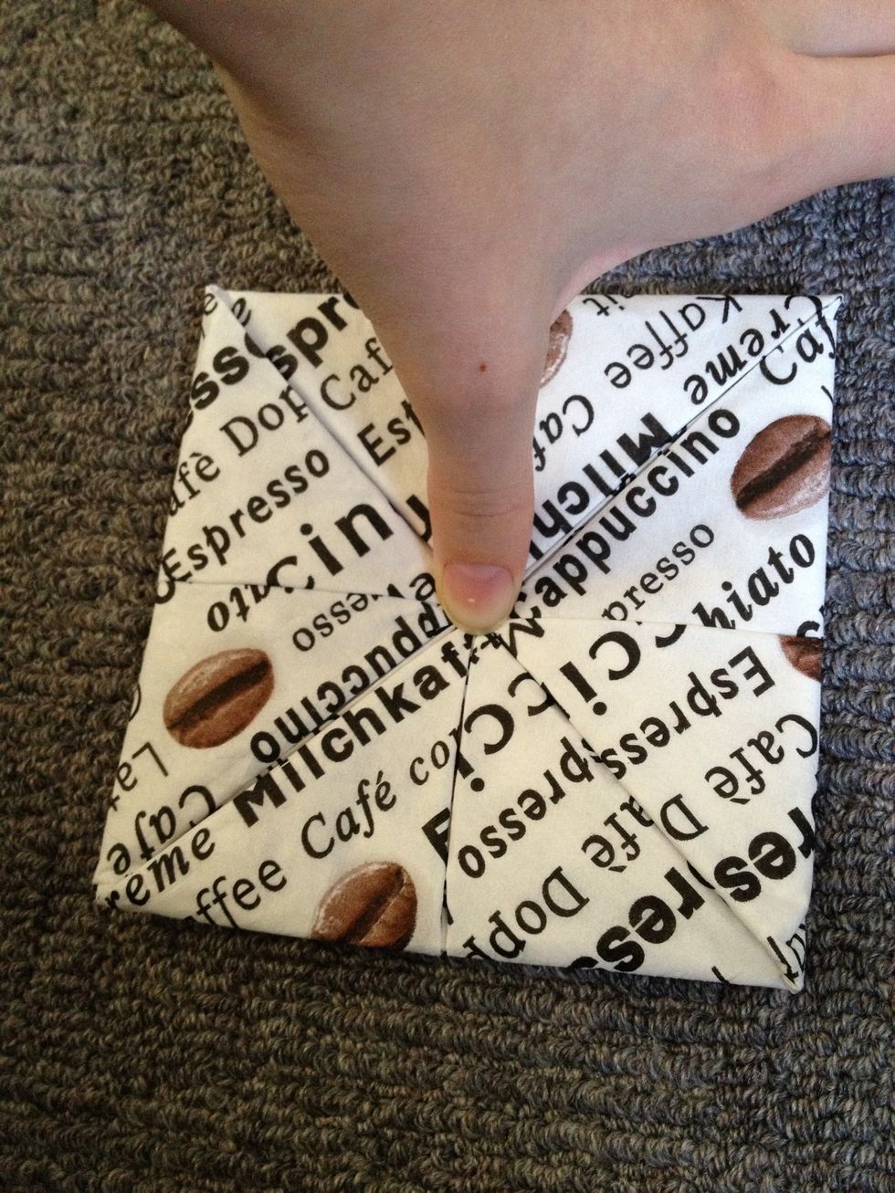 ... and fold the corners to the middle.