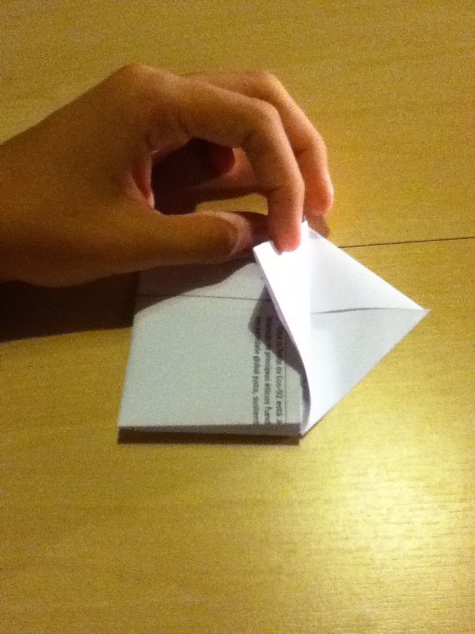 And fold the first triangle down
