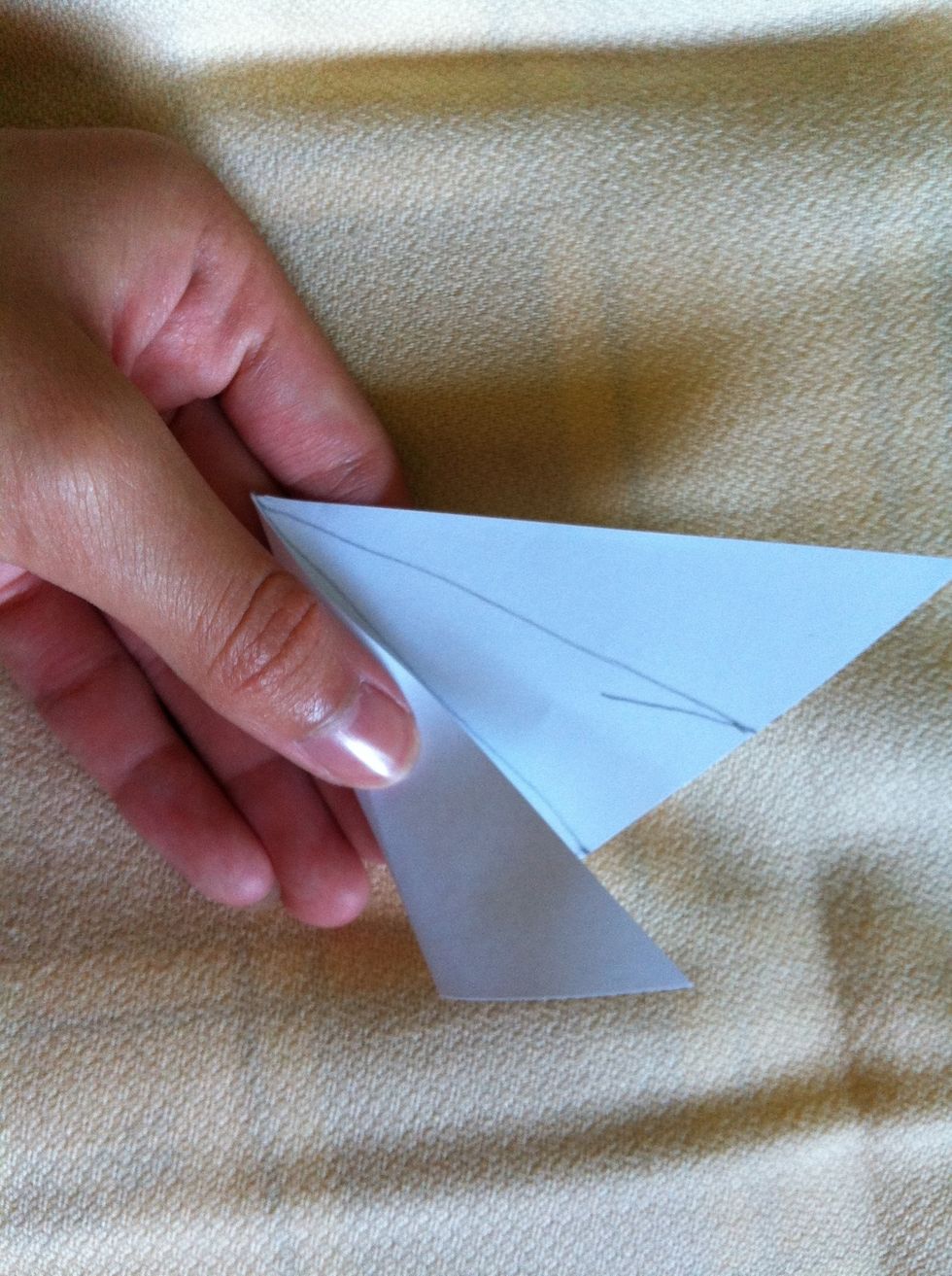 And fold the first up (sorry it's upside down)