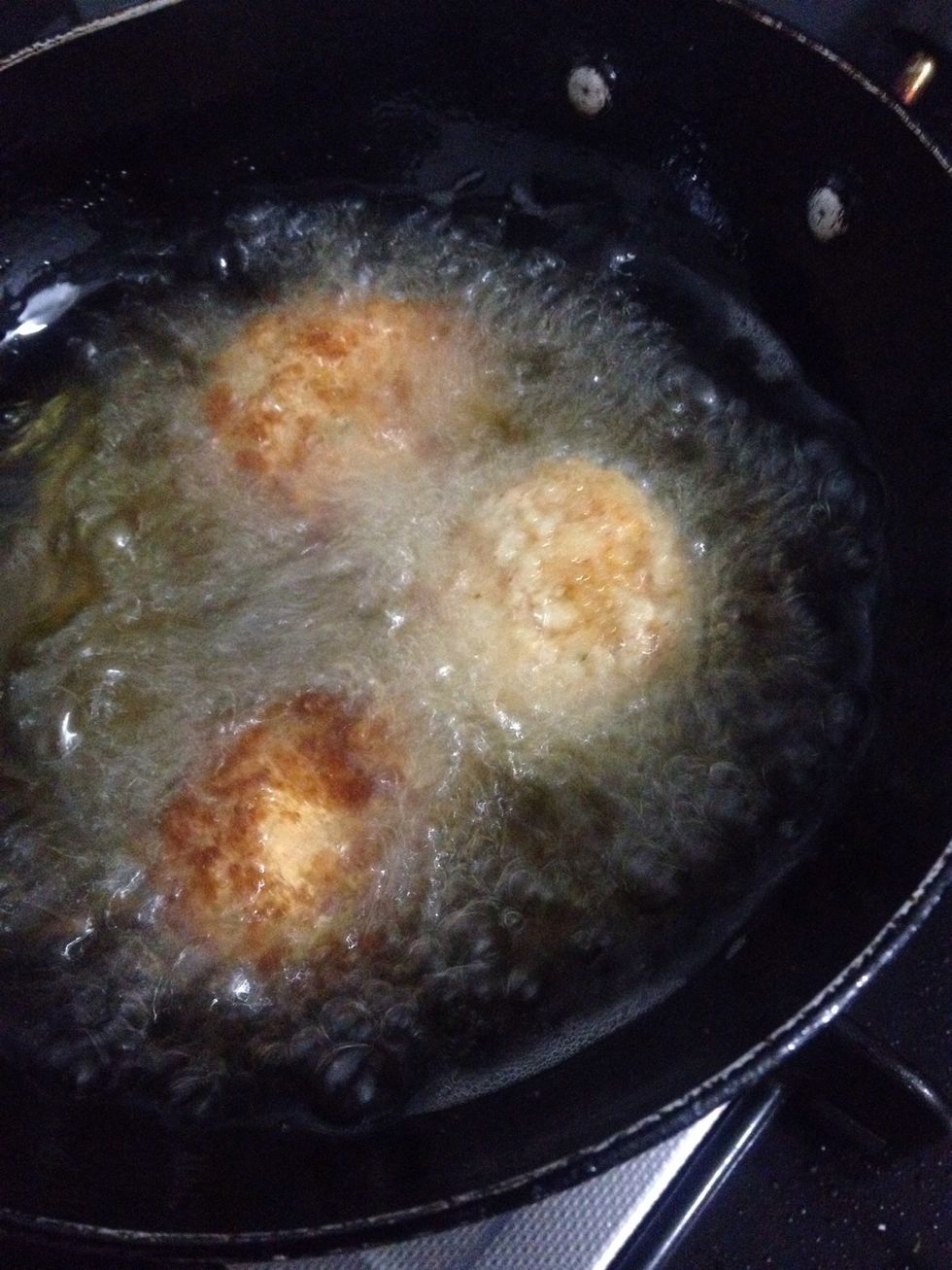 And fry them on low medium heat