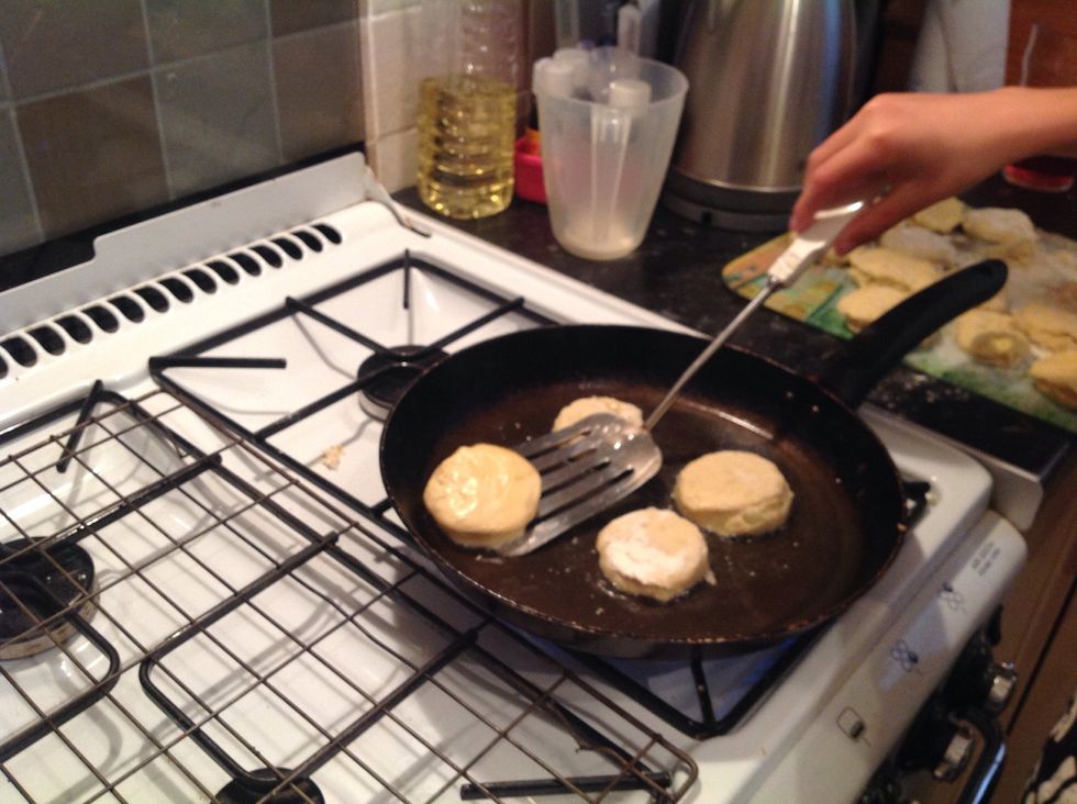 And fry until golden brown on both sides