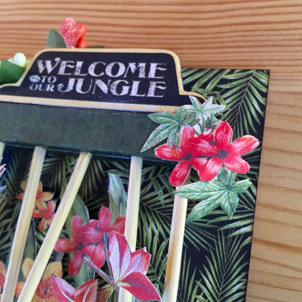 And fussy cut flowers.