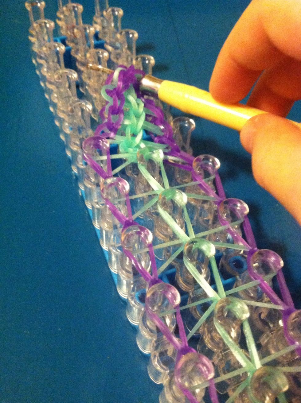 And GENTLY start pulling off your loom