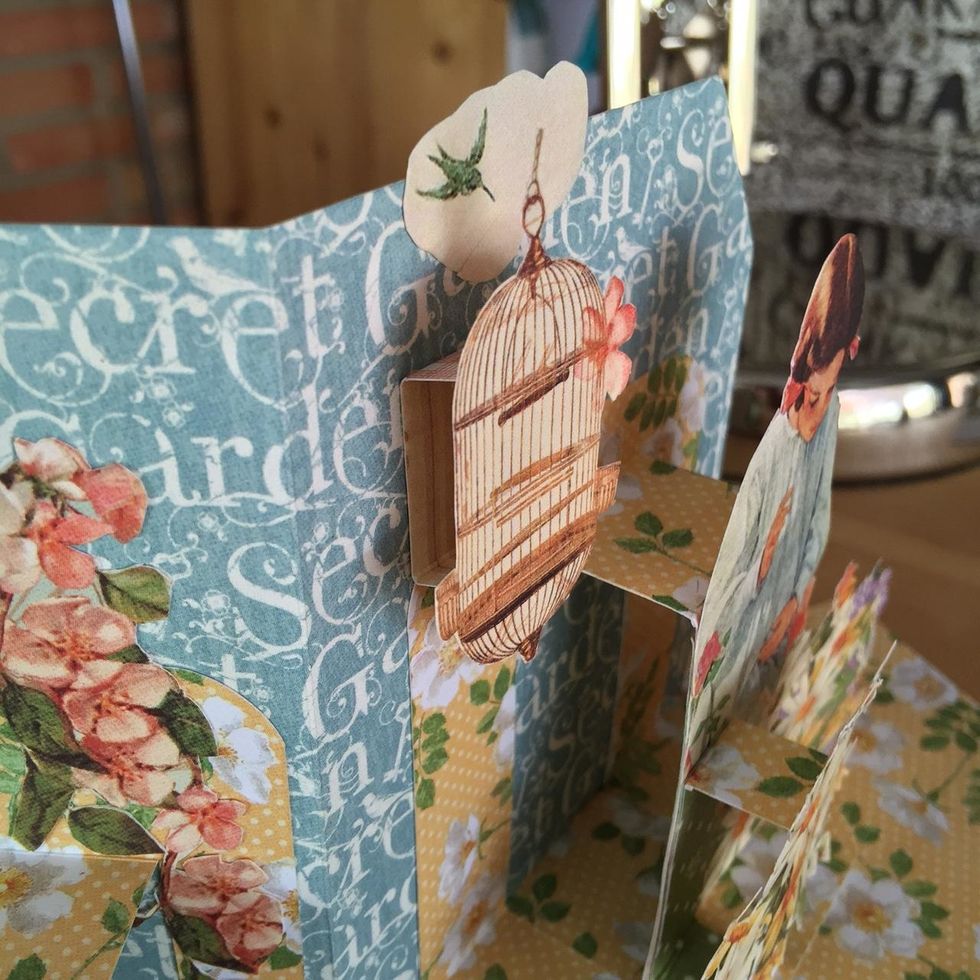 And glue it on the structure.