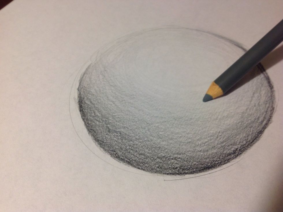 And go over the last layer before working to the highlight. This helps blend the colors together.