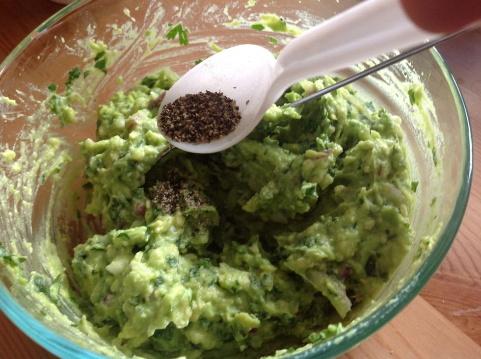And ground black pepper