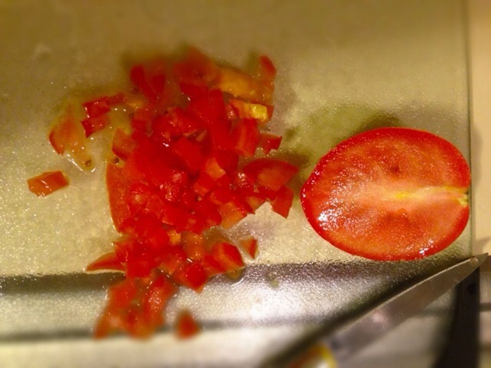 and half a tomato