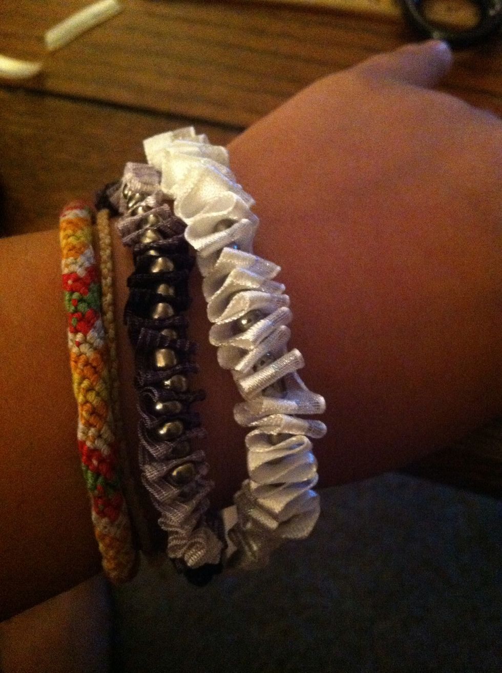 And here are some on me. Just tie them on and your good to go.