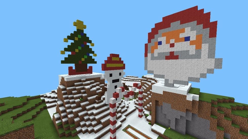 And here is CHRISTMAS LAND. The snowman by Thomas Leigh and everything else by me