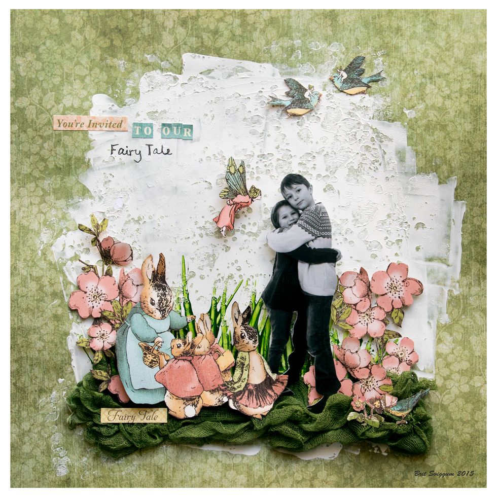 And here is the finished project, with text and some more cut outs.