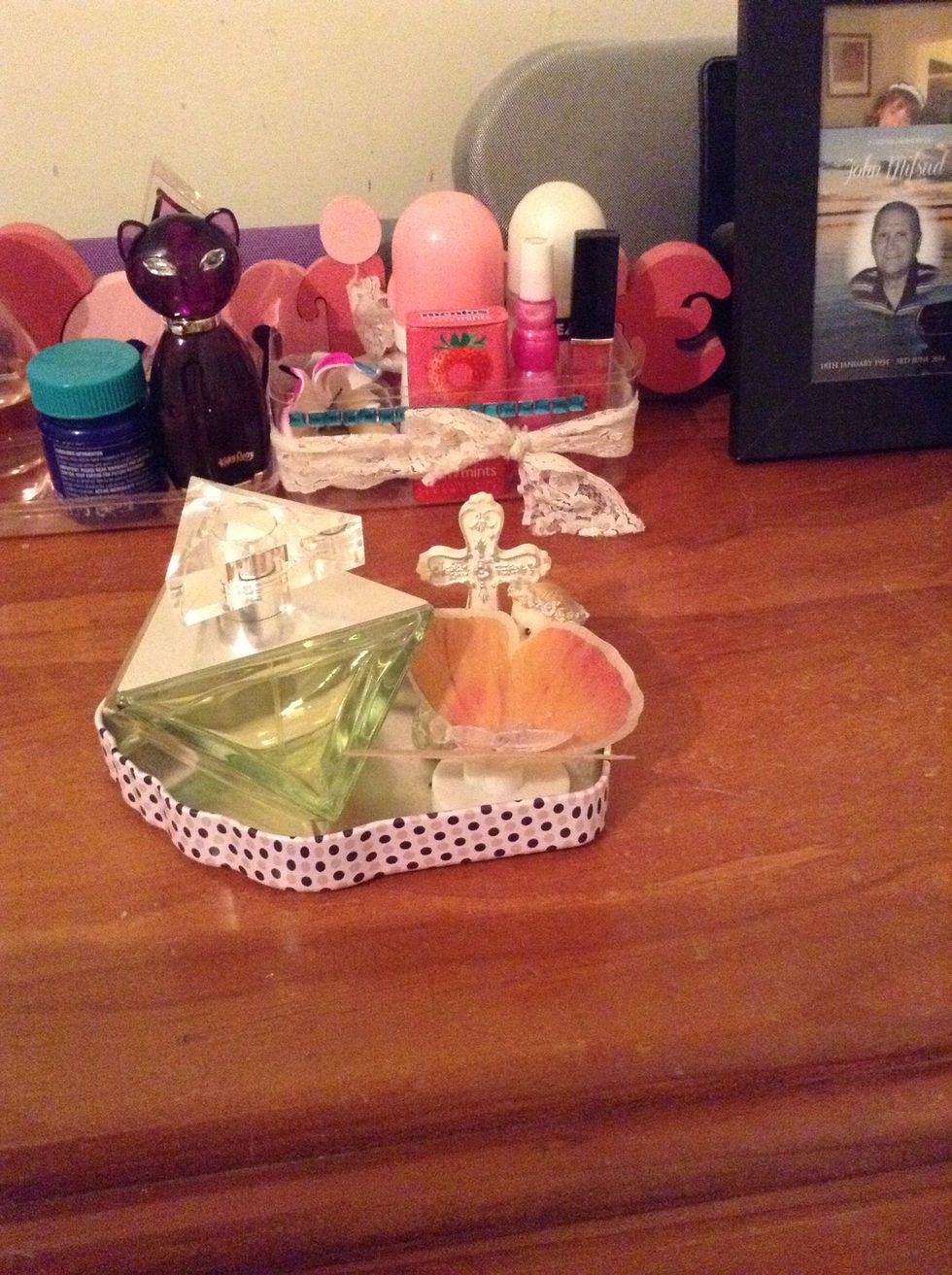 And I got this lip smacked box and added another perfume a light and an angel thing