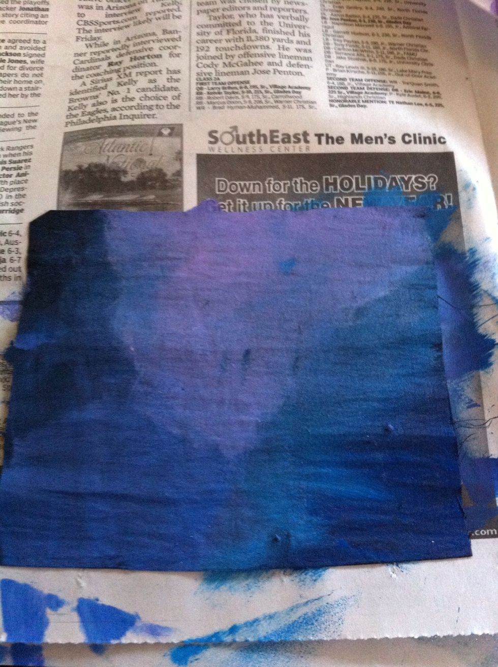 And I incorporated the other colors, blurring them making a cloudy effect