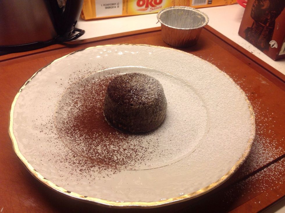 And icing sugar on the other.