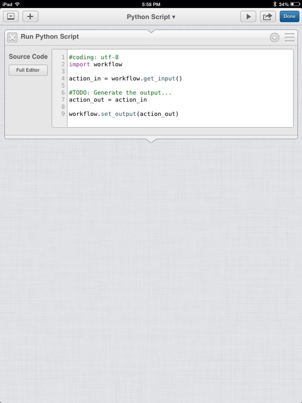 And if that is not enough functionality for you, you can run custom python scripts as a separate action as well.