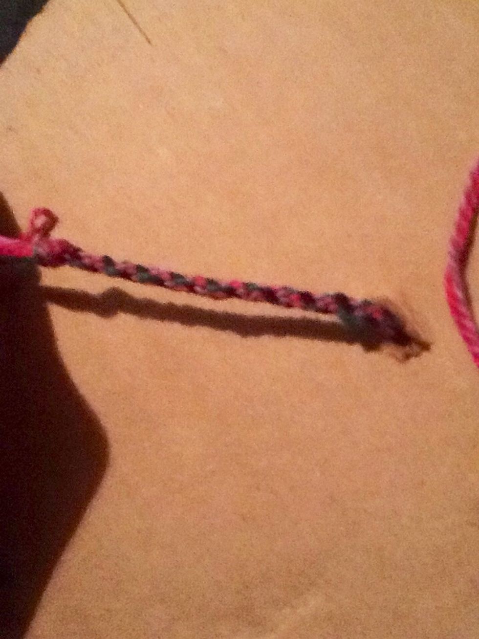 And if you keep doing that it should come out like a pattern like so...