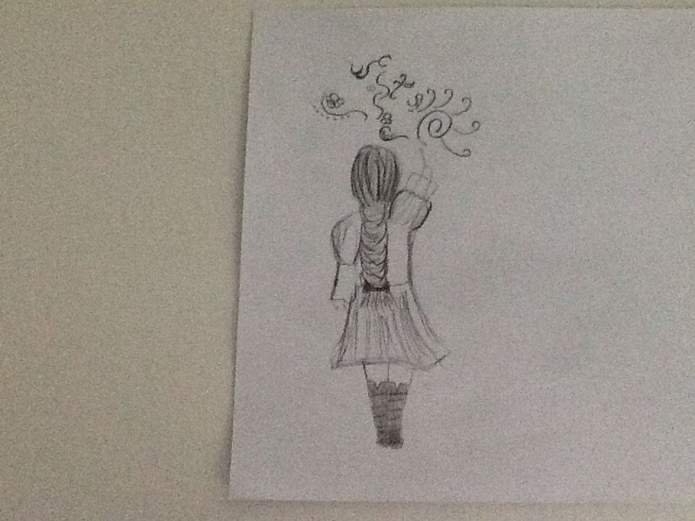 And if you need some advice on drawing landscapes , Chibis or realistic people I'm the one to talk to ( and I just made this drawing right now ) !! \ud83d\ude06