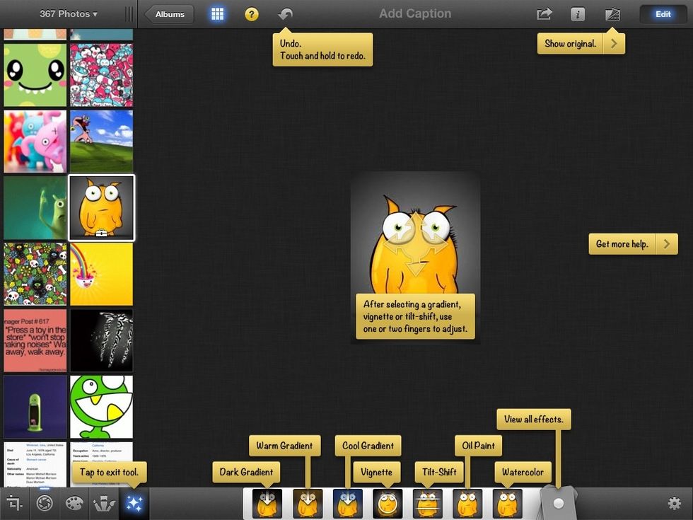 And if you want to look at how all of the things work press the ? at the top of the screen:)