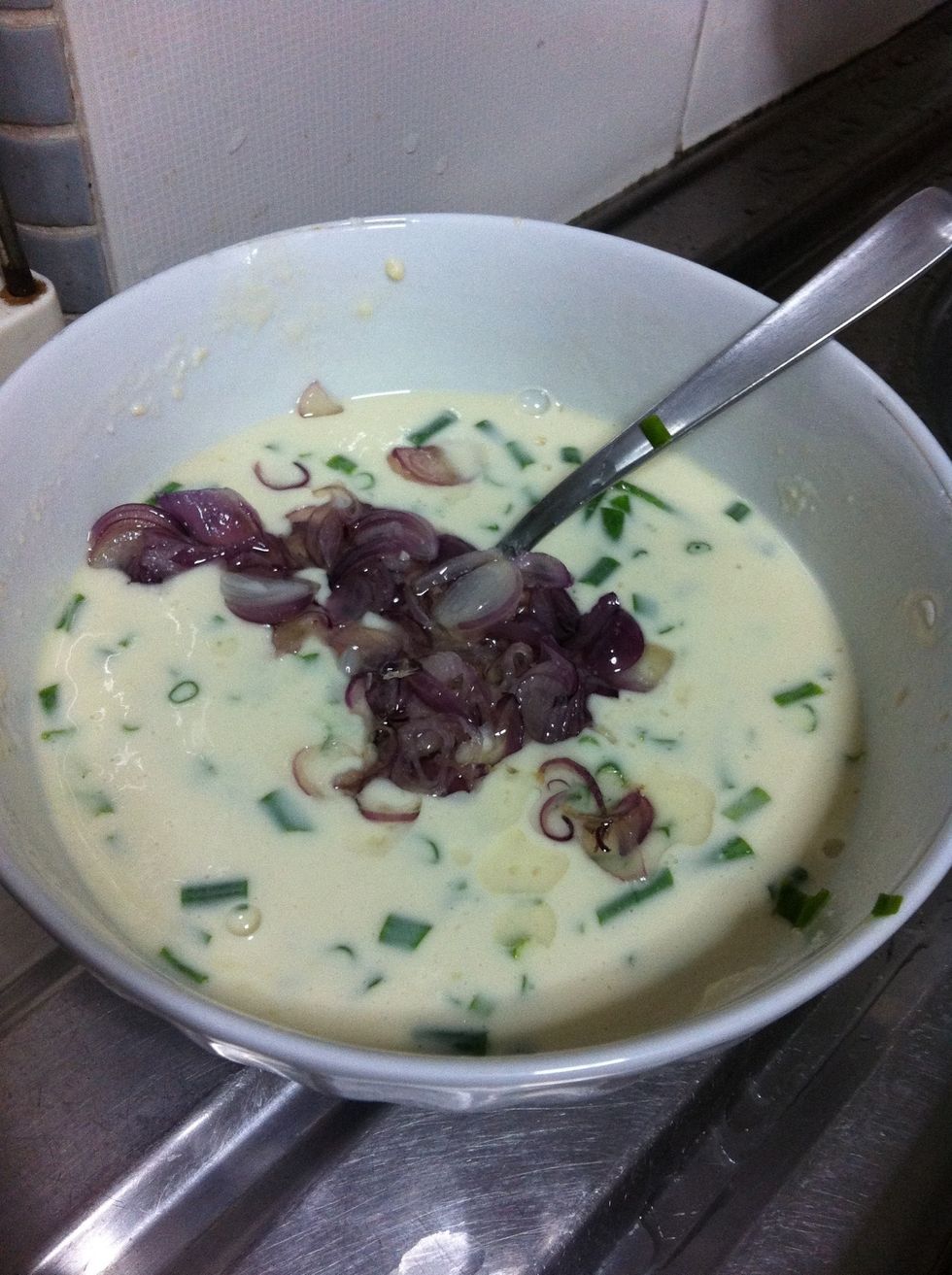 And in saut\u00e9ed shallots