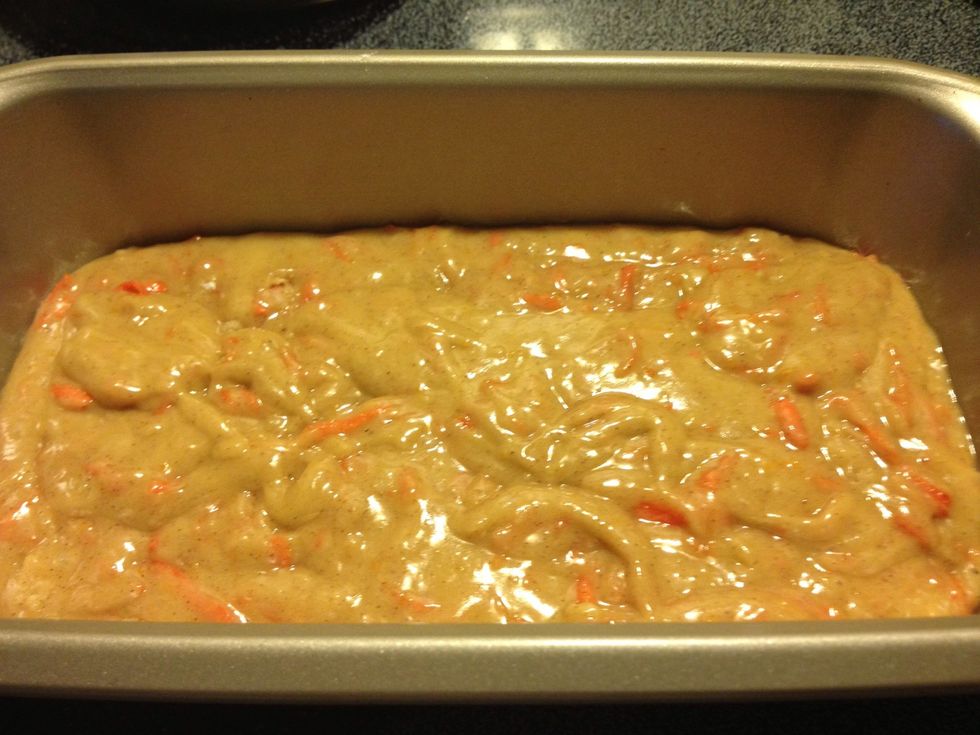 ... and into the pan