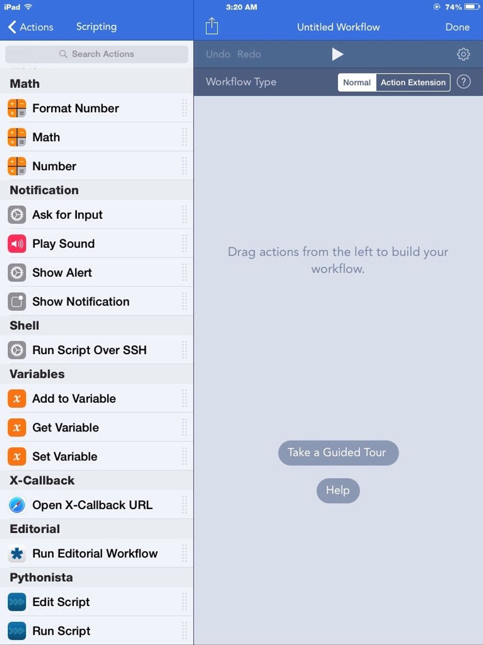 And it integrates with Editorial and Pythonista (check the guide)