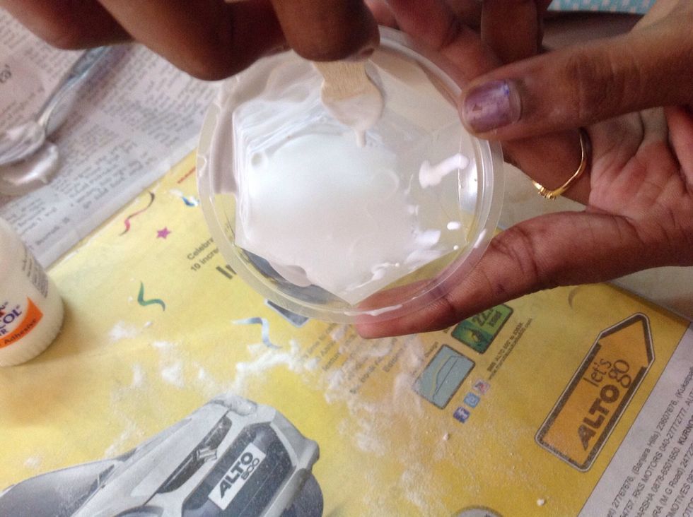 And it looks like this after you complete mixing