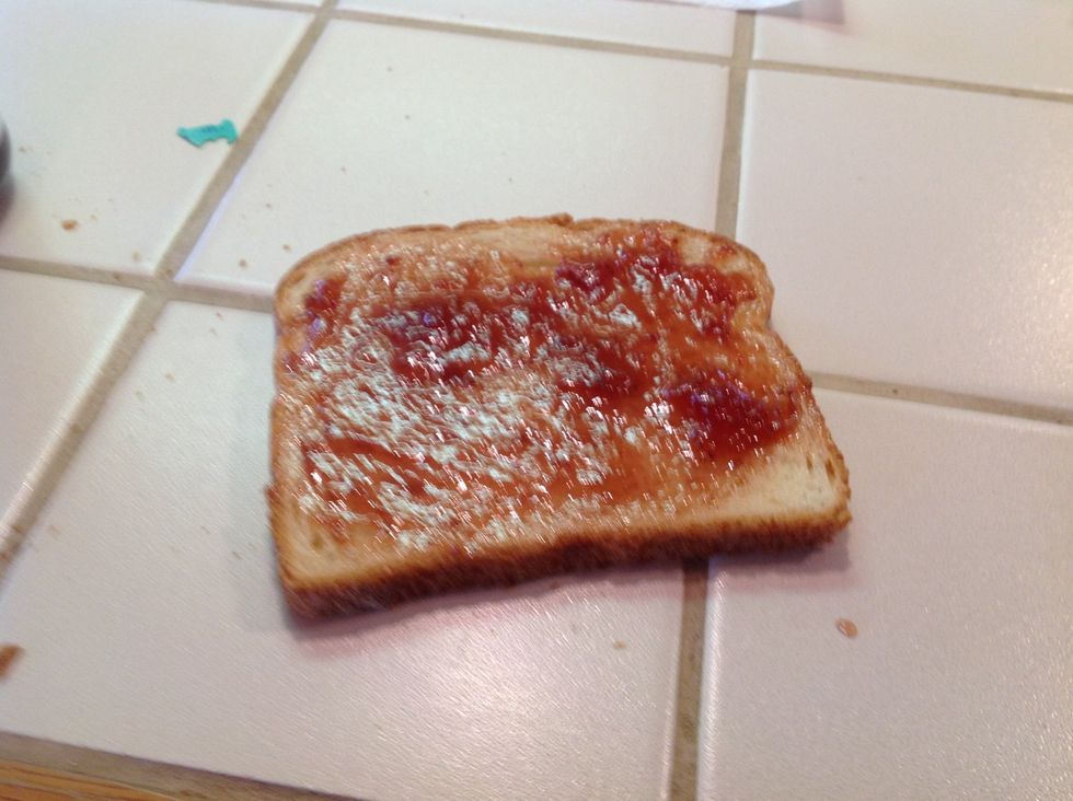 And jam on the other! (You can use any type of jam)