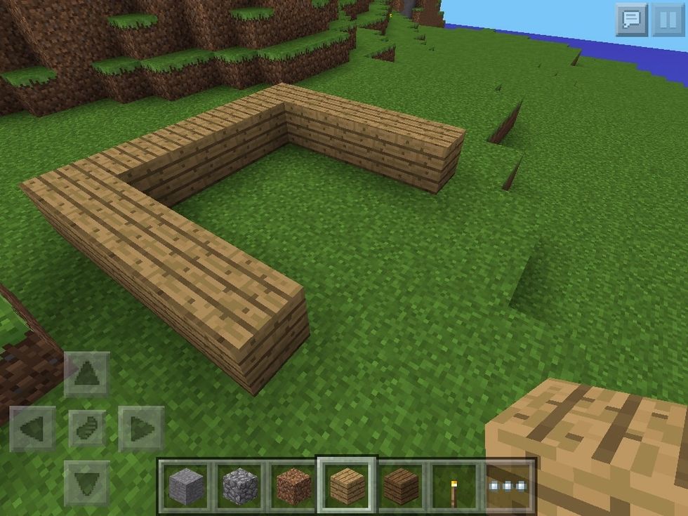 AND KEEP ON ADDING THE SIDES UNTIL U GET A RECTANGLE SHAPE