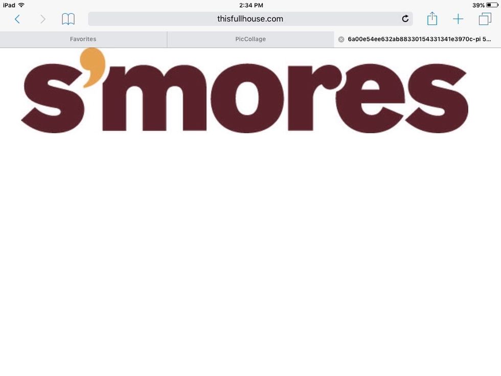 And last you eat your s'mores