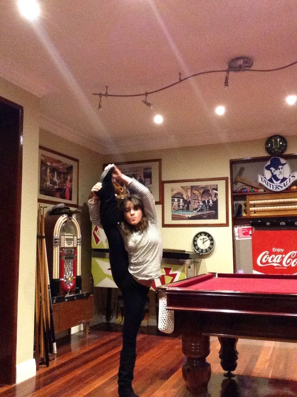 And leave it straight when it's all the way up Mines crook the timer went off sorry guys