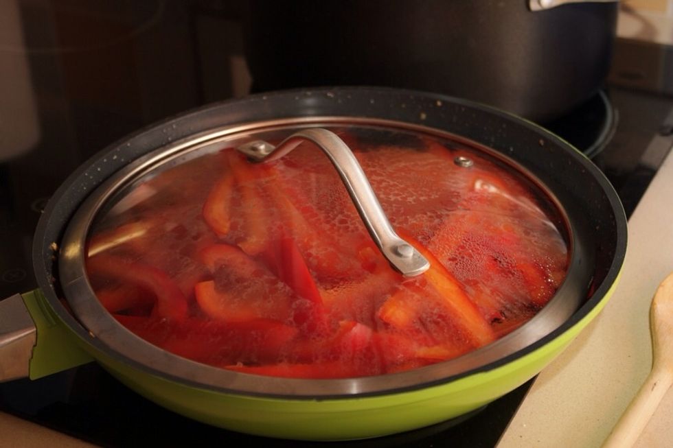 And let the simmer with the lead on until cooked