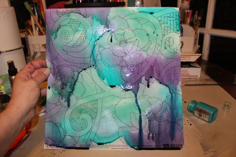 and let them run and blend together.