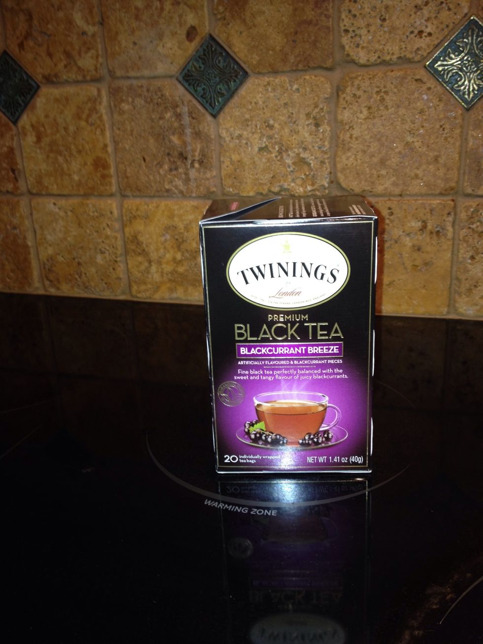And like I mentioned in my supply list, I will use a black tea (thanks World Market) with black currants to add a special scent to the house.