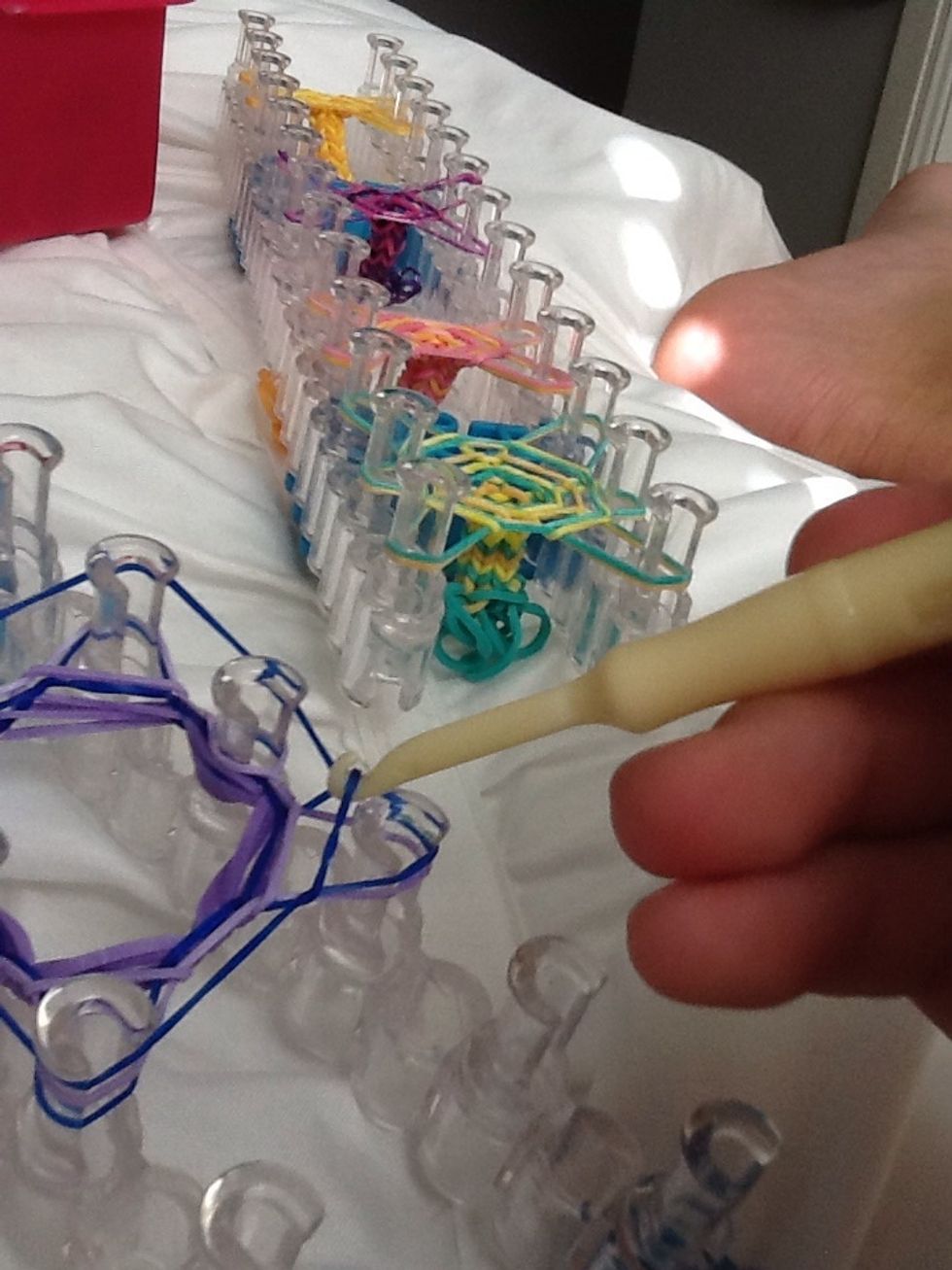 And loop around ***DO THIS FOR EACH PEG***