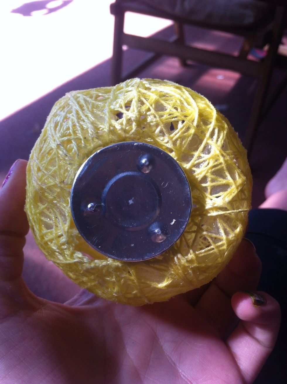 And made sure the candle fits