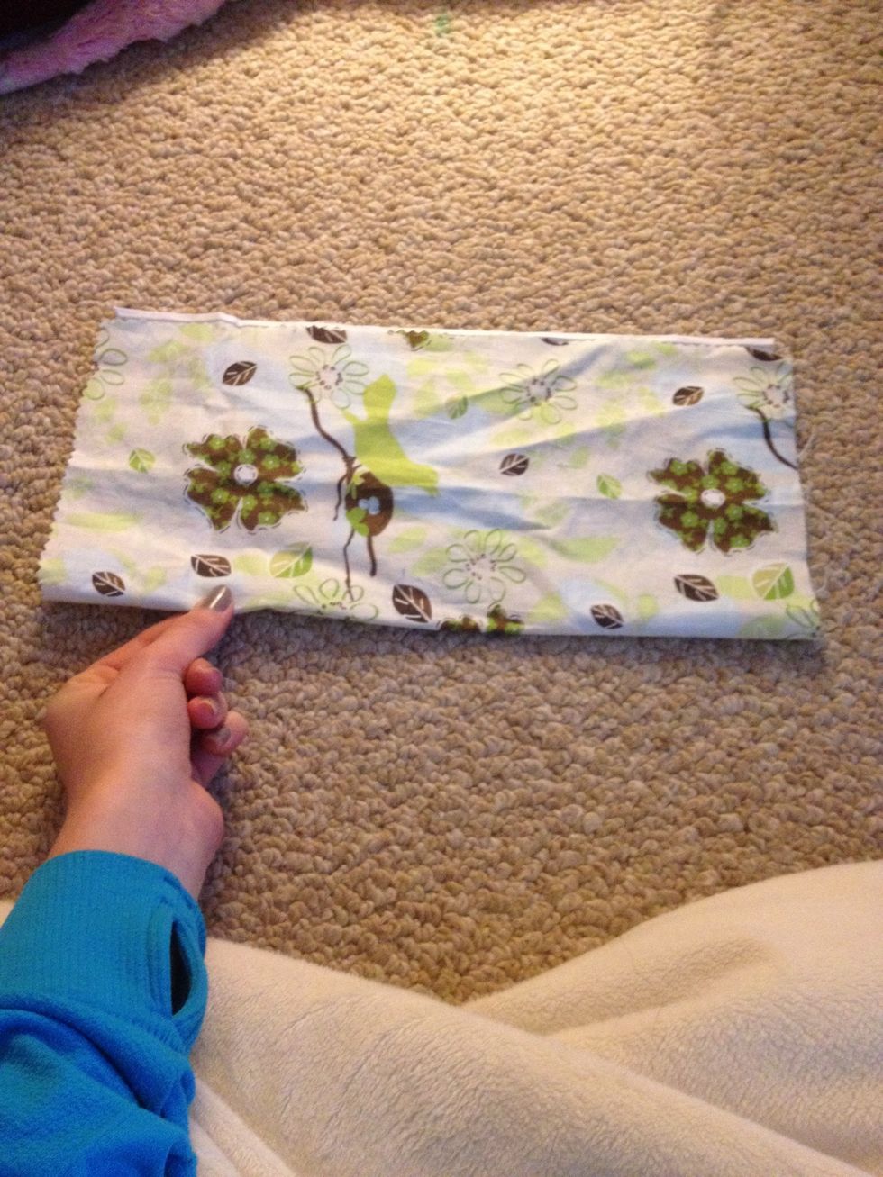 And make a crease with your nails and/or your fingers