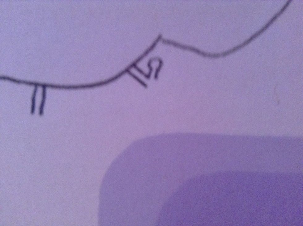 And make little toes like this