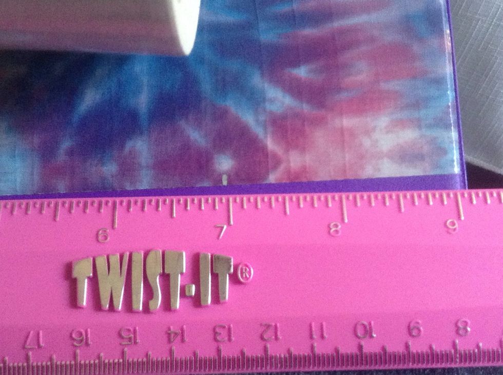 And mark it on your last strip with the sharpie.